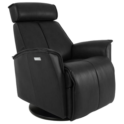 Fjords Venice Power Recliner in Soft Leather Black SL201