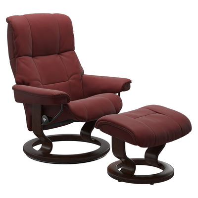 Stressless Mayfair Recliner Brown Stain Base Paloma Cherry