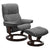 Stressless Mayfair Recliner Brown Stain Base Paloma Neutral Grey