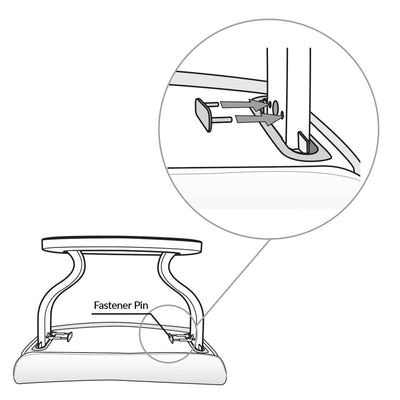 Stressless Ottoman Locking Clip Set - Replacement Part