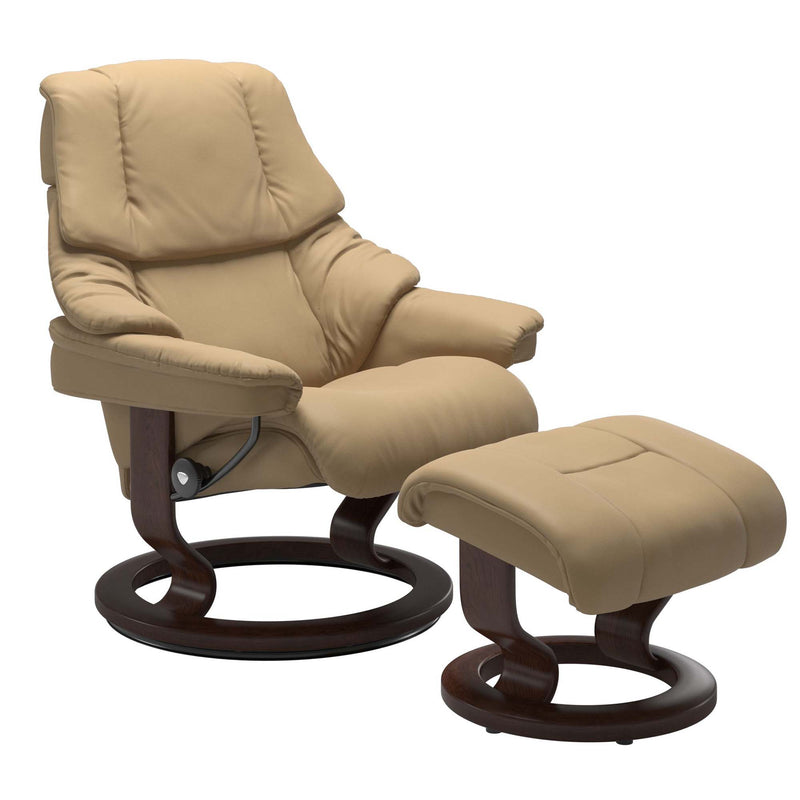 Stressless Reno Large Recliner - Classic - Paloma Sand - In Stock