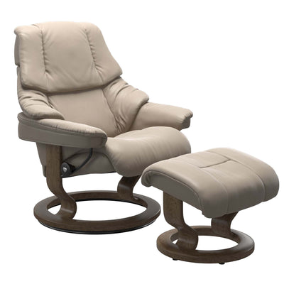 Stressless Reno Large Recliner - Classic - Paloma Mushroom - In Stock