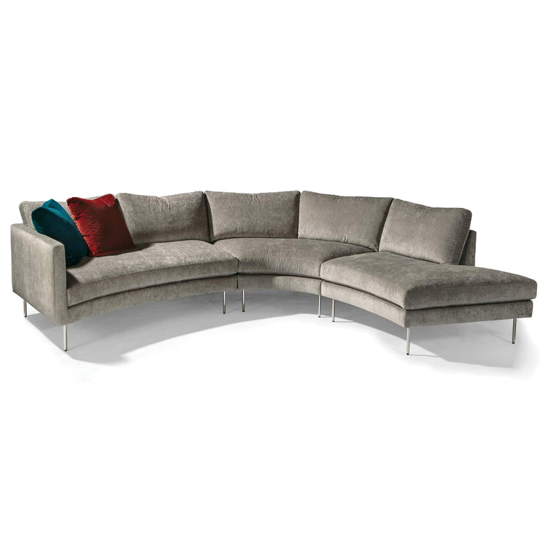 Thayer Coggin Slice Curved Bumper Sectional