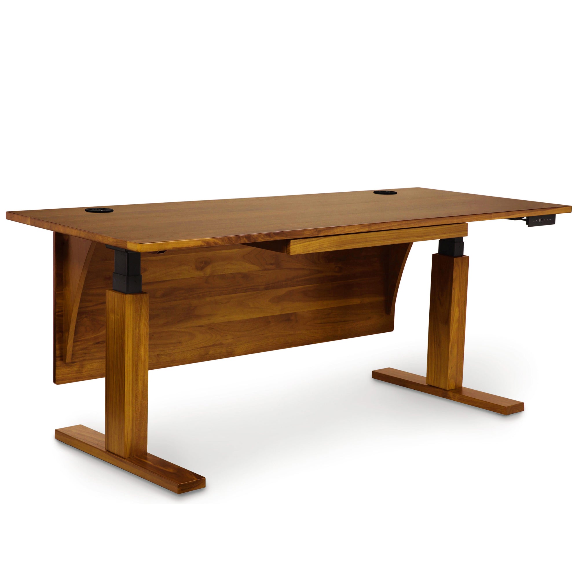 Invigo Cherry Sit-Stand Desk by Copeland Furniture